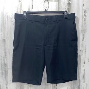 0627 PGA Tour Black Flat Front Shorts